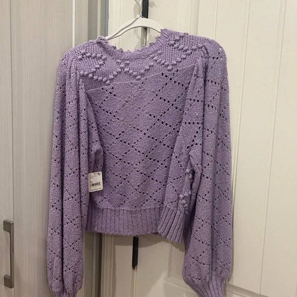 NWT- Free People Women's Polly Bobble Crop Cardigan - Picture 8 of 8